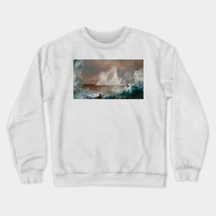 The Icebergs by Frederic Edwin Church Crewneck Sweatshirt